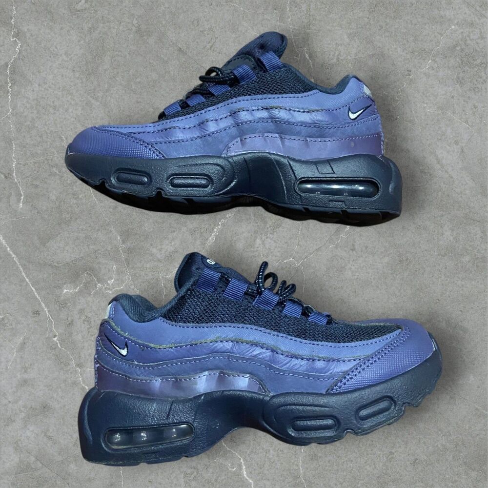 Nike Air Max 95 Recraft Toddler Boys' "Sanded Purple/Wolf Grey/Obsidian" Sz 13C
